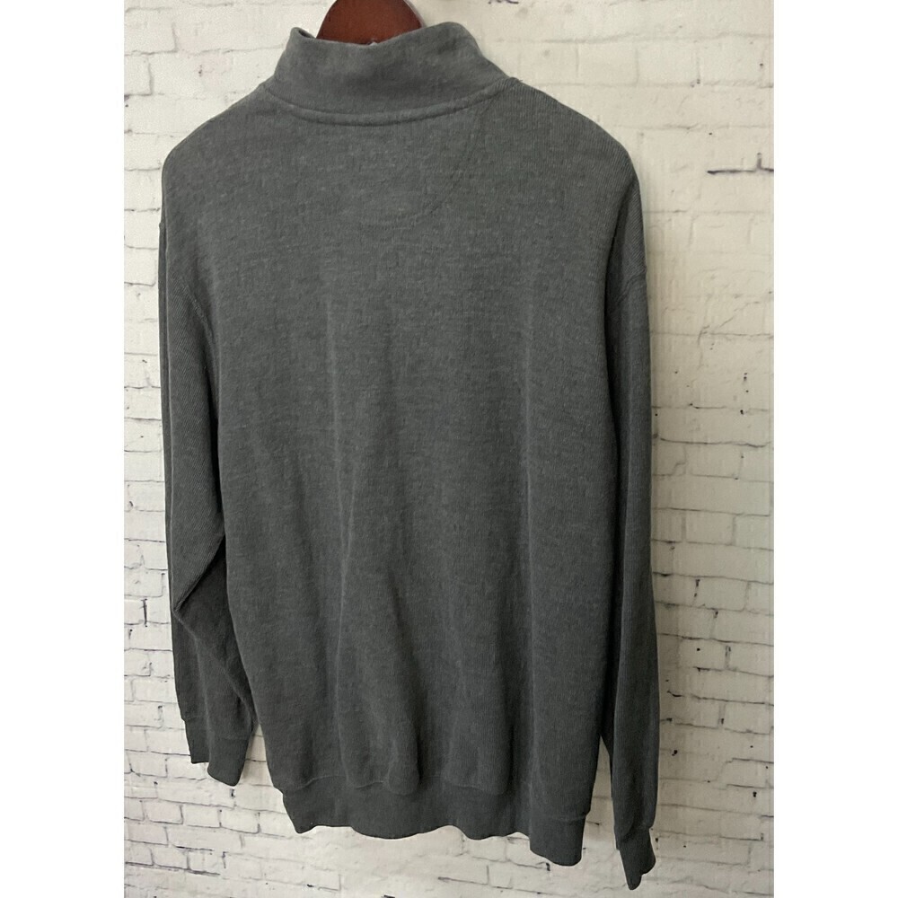 Us Polo Assn Men Gray Pullover Sweater Zip Up Mock Neck Long Sleeve Shirt XXL U2 - Picture 5 of 12